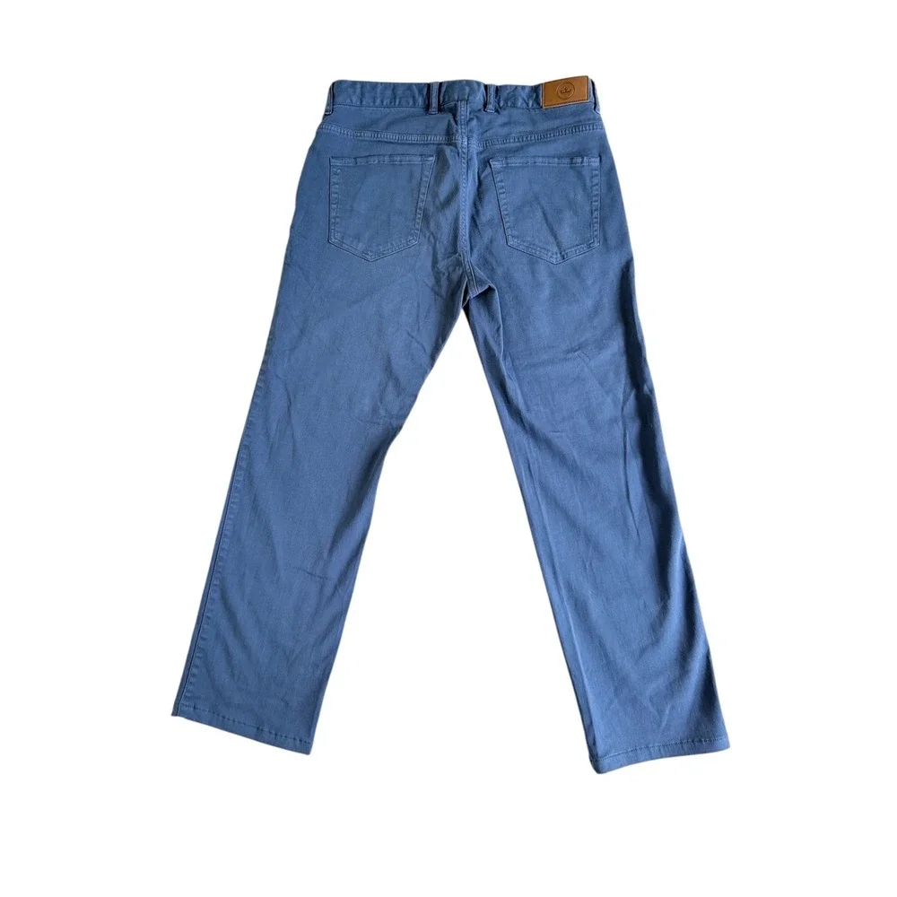 Peter Millar Crown 5-Pocket Pants Mens 31 Blue Cotton Modal Stretch Straight Leg